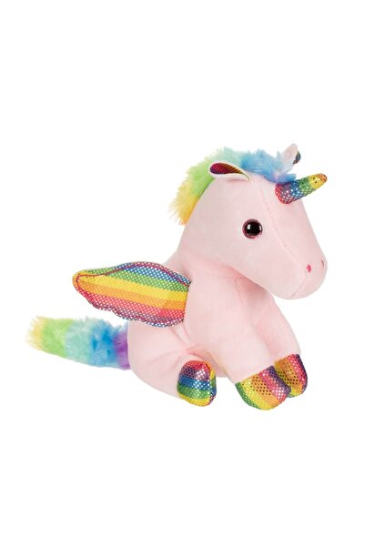OEM Unicorn de Plus Roz cu Coama Colorata & Coada 16cm, 16 cm – unicorn