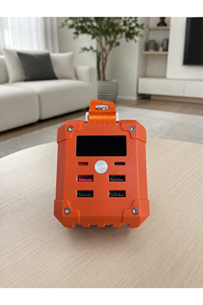 Clevora 4 Entegre Kablolu 60000 mAh Taşınabilir Powerbank Dijital Ekranlı 22.5W Hızlı Şarj Destekli Çoklu Çı