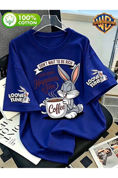 yombaa Classic Character Color Line Wind Love Mouse Print T-Shirt, Men's 100%...