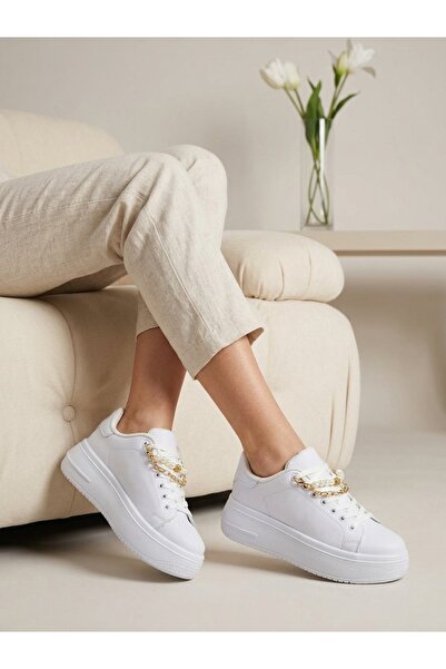 MÜJERİL'S Croos Windy Women's Casual Sneaker Shoes High-Sole Sports Shoes Lac...