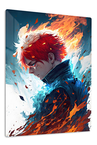 Emesa Art Shoto Todoroki Anime Metal Wall Art