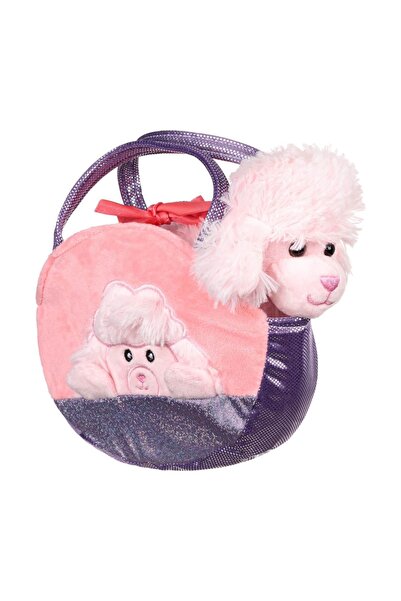OEM Caine de Plus Canis Roz in Geanta Mov Glitter 20cm, 20 cm – cățel, acceso...
