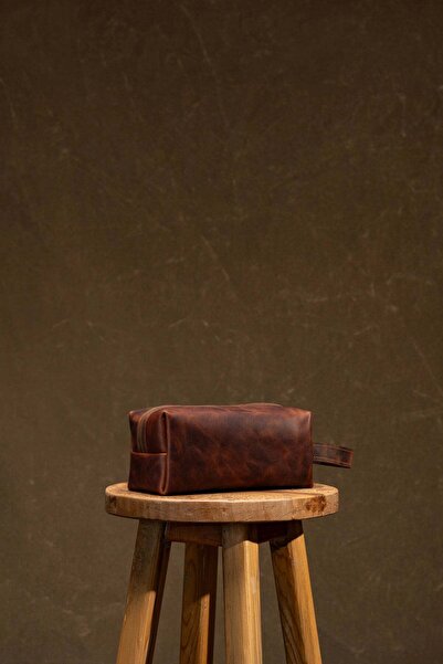 Semender Leather Goods Hakiki Deri Unisex El Çantası Saplı Kompakt El Yapımı ...