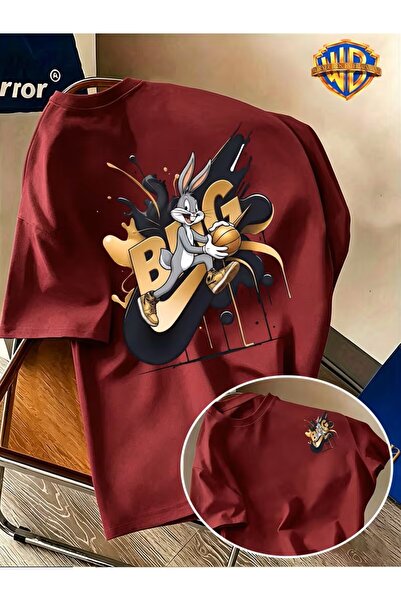 yombaa Classic Character Color Line Wind Love Mouse Print T-Shirt, Men's 100%...