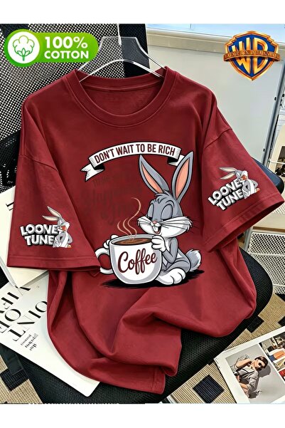 yombaa Classic Character Color Line Wind Love Mouse Print T-Shirt, Men's 100%...