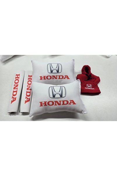 şimika tuning tuningmarketim HONDA BEYAZ İKİLİ YASTIK VE KEMER KILIFI SETİ + ...