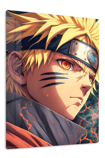 Emesa Art Naruto Uzumaki Anime Metal Wall Art