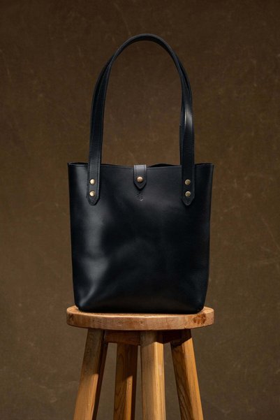 Semender Leather Goods Hakiki Deri Kadın Tote ve Omuz Çantası Büyük Boy El Ya...