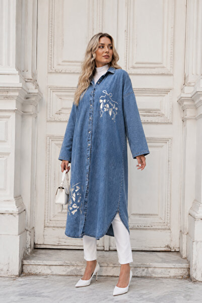 Pure Class Bow Printed Long Tunic