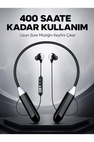 shopwave Spor İçin Bluetooth Boyun Kulaklığı Mikrofonlu Kablosuz Kulak İçi Müzik Ve Telefon Kulaklığı