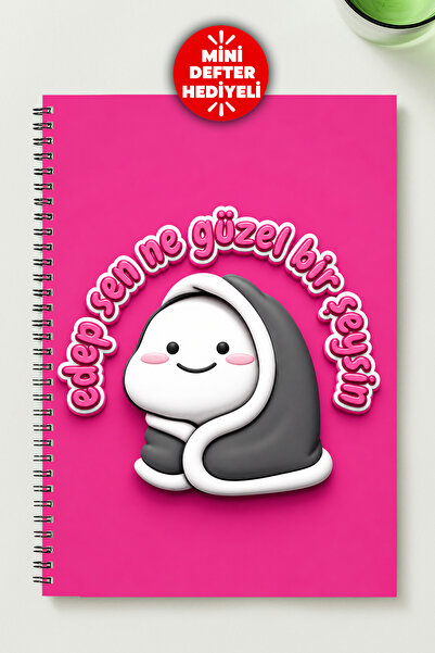 BLACKONECLASS Edep Sen Themed Notebook A5 Metal Spiral Unlined Cardboard Cove...