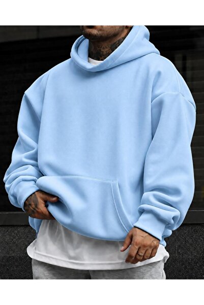 belissia Unisex Erkek/Kadın Renkli Pamuklu Oversize Sweatshirt