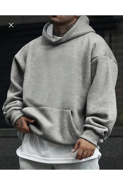 belissia Unisex Erkek/Kadın Renkli Pamuklu Oversize Sweatshirt