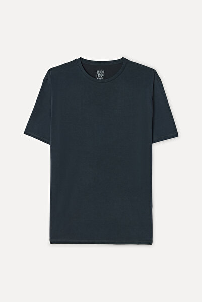 Mudo Men's Anthracite Comfort Fit Crew Neck T-Shirt