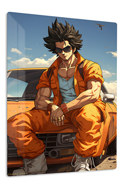 Emesa Art Goku Anime Metal Wall Art