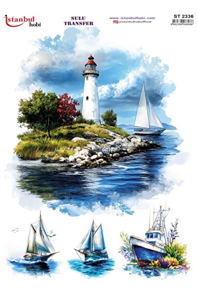 İstanbul Hobi Sulu Transfer Kağıdı 25x35cm ST-2336