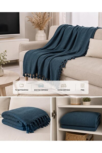 Arma Concept Pătură decorativă elegantă, multifuncțională, verde, tricotată, ...