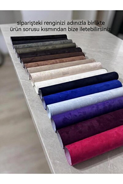 HALFART Kendinden Yapışkanlı Alcantara Süet Kaplama Kumaşı 100 x 145 cm – 16 Renk Seçenekli Araç İçi Torpido Direksiyon Kapı Trim Tavan Oto & Mobilya Yenileme Folyosu