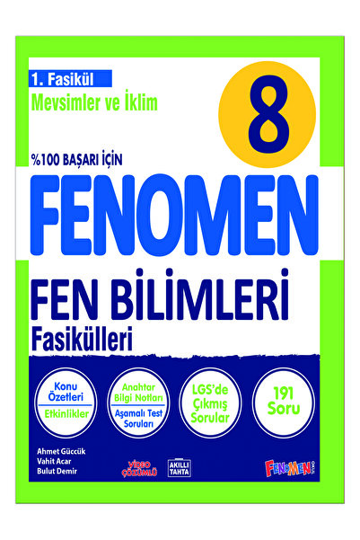 Fenomen Yayıncılık FENOMEN 8 FEN BILIMLERI 1.FASIKÜL(MEVSIMLER VE IKLIM)
