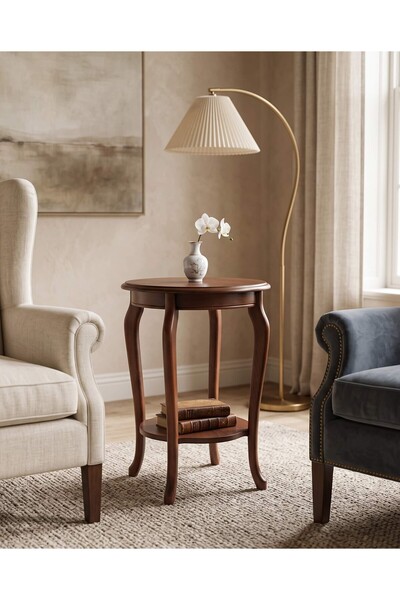 KleinHaus Furniture Büyük Ahşap Saksılık, Dekoratif Sehpa