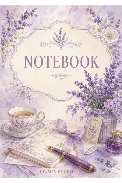 Liamir Studio Notebook, A5 Lined Notepad 50 Sheets, 100 Pages, Laminated Cove...