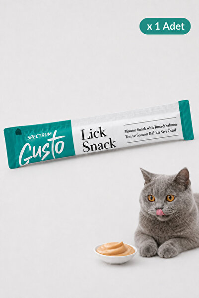 Spectrum Gusto Lick Snack Ton Balığı ve Somon Kedi Sıvı Ödül Maması 1 Adet
