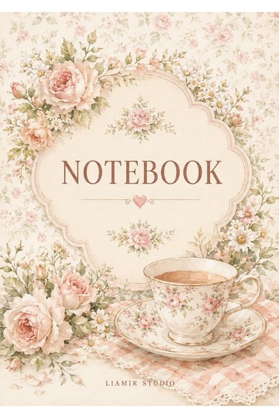 Liamir Studio Notebook, A5 Lined Notepad 50 Sheets, 100 Pages, Laminated Cove...