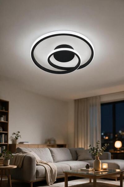 Rarossa Tirel LED Plafonyer Avize Beyaz Işık