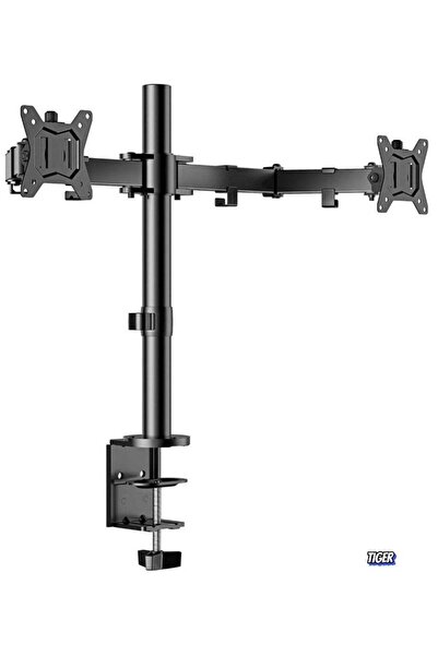 JAJEEK Dual Monitor Stand for 13 to 32 Inch Screens – Adjustable Monitor Arm ...