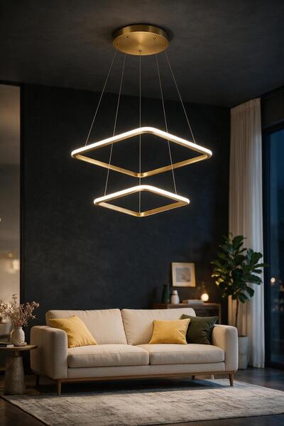Rarossa Larin 2'li LED Sarkıt Avize Beyaz Işık