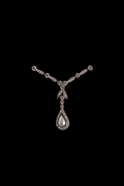 L&S JEWELLERY İNCİSİ İÇİNDE SAKLI İNCİ KOLYE UCU 925 AYAR GÜMÜŞ RODYUM (BEYAZ...