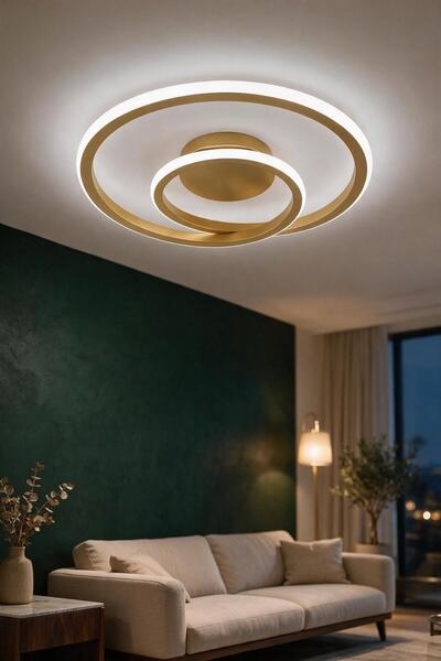 Rarossa Tirel LED Plafonyer Avize Beyaz Işık