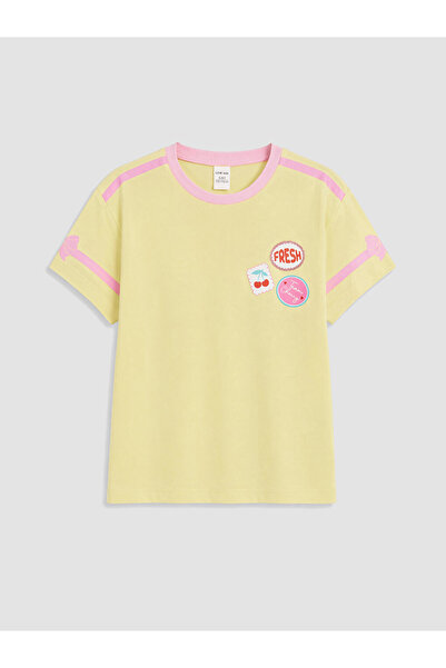 LC Waikiki Sparkling Choices Printed Girl's T-Shirt from Shining Store