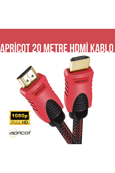 Universal كابل HDMI مضفر بطول 20 متر من Apricot AP-HDK20 pts10