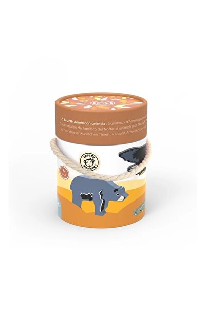 Speedy Monkey Set educativ cu animale din America de Nord