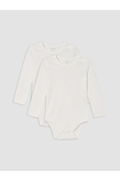 LC Waikiki Rmz Gi̇yi̇m Farkiyla Baby Boy Snap Fastener Bodysuit 2-Pack