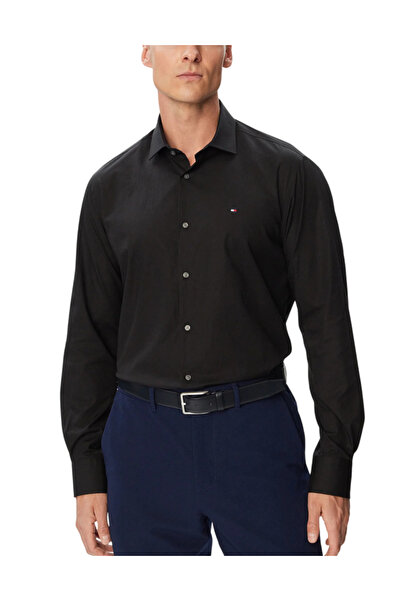 Tommy Hilfiger Ανδρικό Πουκάμισο Μαύρο MW0MW45307-BDS
