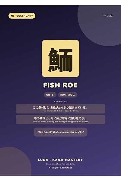 OEM Poster Infografic Icre de Peste Kanji, Design Educativ Japonez, Carton 25...