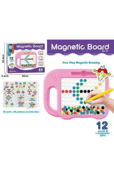 NO BRAND Mozaic cu 58 de piese magnetice pentru copii