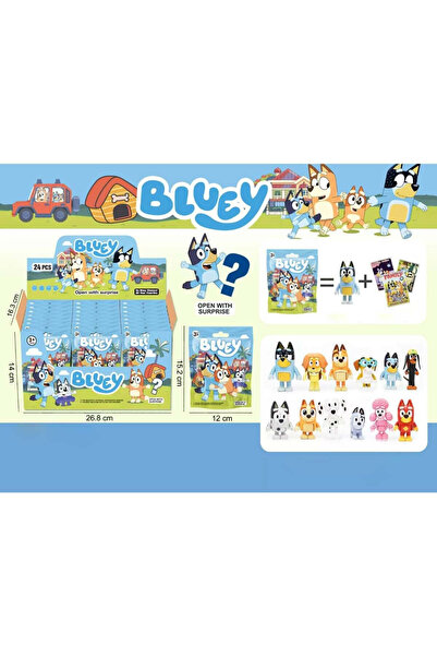 bluey Figurină cu cartonaș în pliculeț, 12 modele