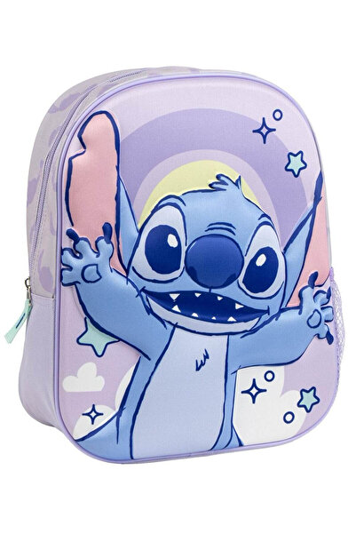 Stitch Ghiozdan 3D pentru copii Stitch, mov, 31 cm