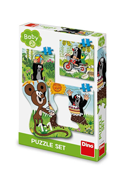 Dino Set 3 puzzle-uri pentru bebeluși, Cârtița