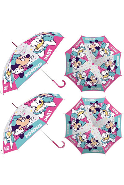 Minnie Mouse Umbrelă manuală transparentă EVA pentru copii