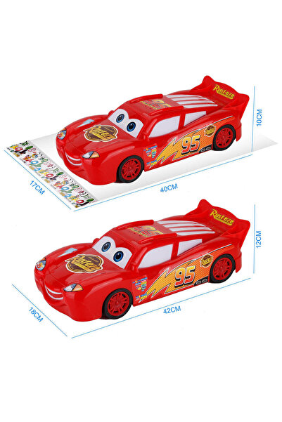 CARS Mașinuță roșie cu ochi 40 cm