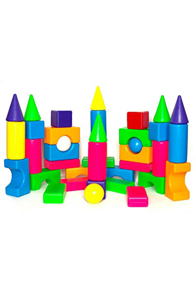Bamsic Set de construcție mare City Life cu bile, 60 de piese