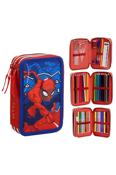 SPIDERMAN Penar cu 3 fermoare și rechizite școlare