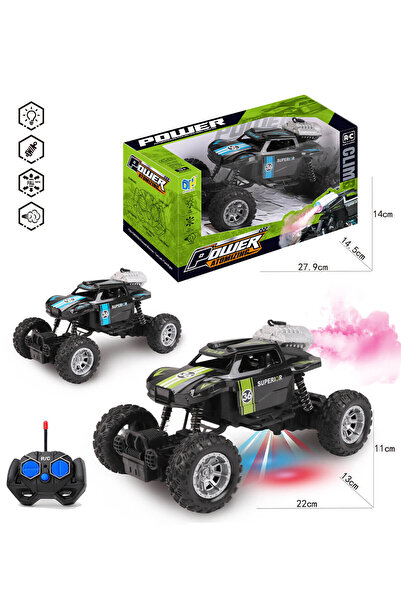 AVENGERS Buggy cu telecomandă și fum Liliac, 4 direcții