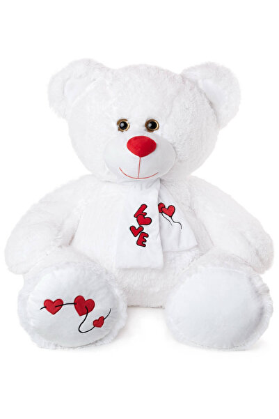 Amek Toys Ursuleț de pluș cu fular Love 80 cm, 2 culori, - Roz