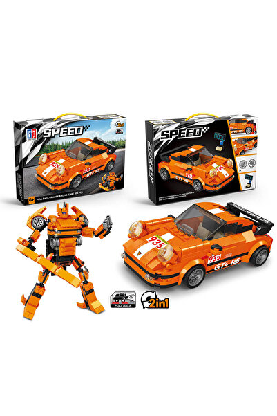 transformers Set de construcție 2 în 1, 354 piese, portocaliu