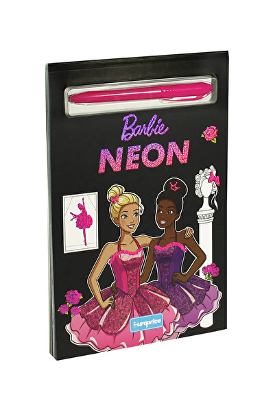 Barbie Carte de colorat Neon 64 pagini, cu marker
